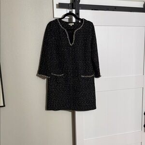 Max Studio Black and White Tweed Mini Dress